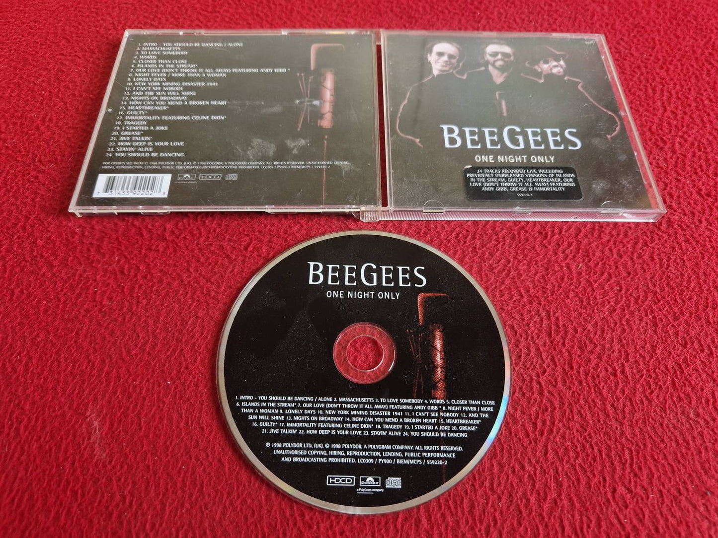 BEE GEES ONE NIGHT ONLY CD