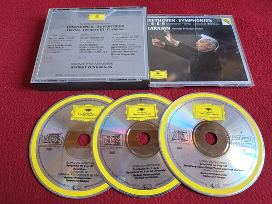 BEETHOVEN SYMPHONIEN 5-6-8-9 KARAJAN BERLINER PHILHARMONIKER CD BOX