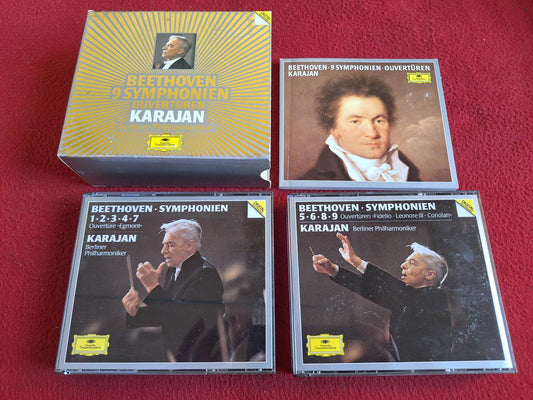 BEETHOVEN SYMPHONIEN OUVERTUREN KARAJAN BERLINER PHILHARMONIKER CD BOX