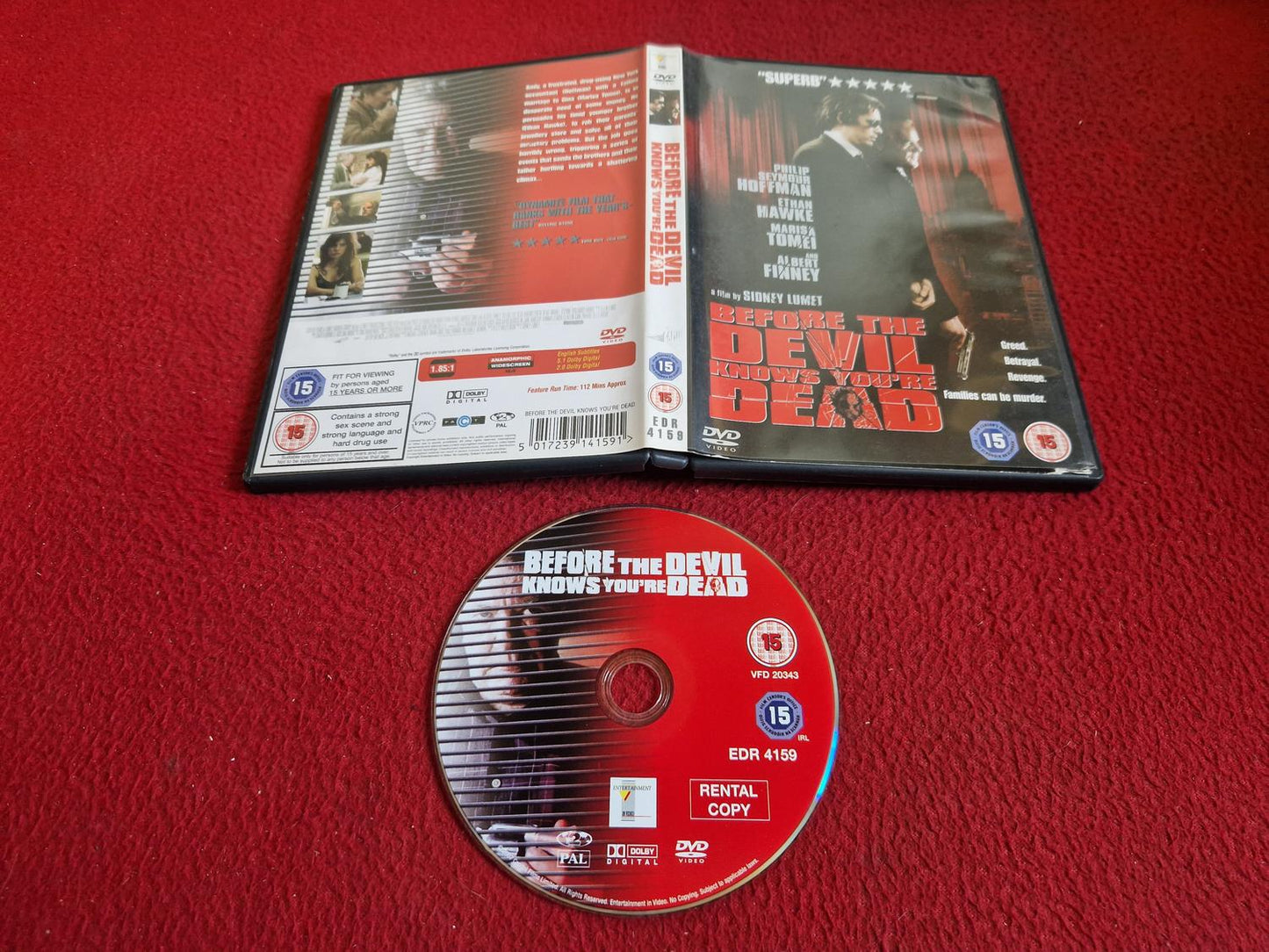 BEFORE THE DEVIL KNOWS YOU'RE DEAD DVD