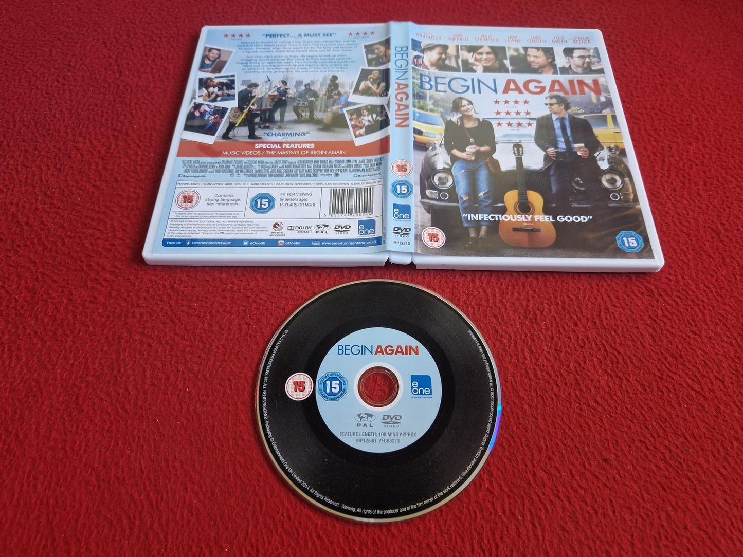 BEGIN AGAIN DVD