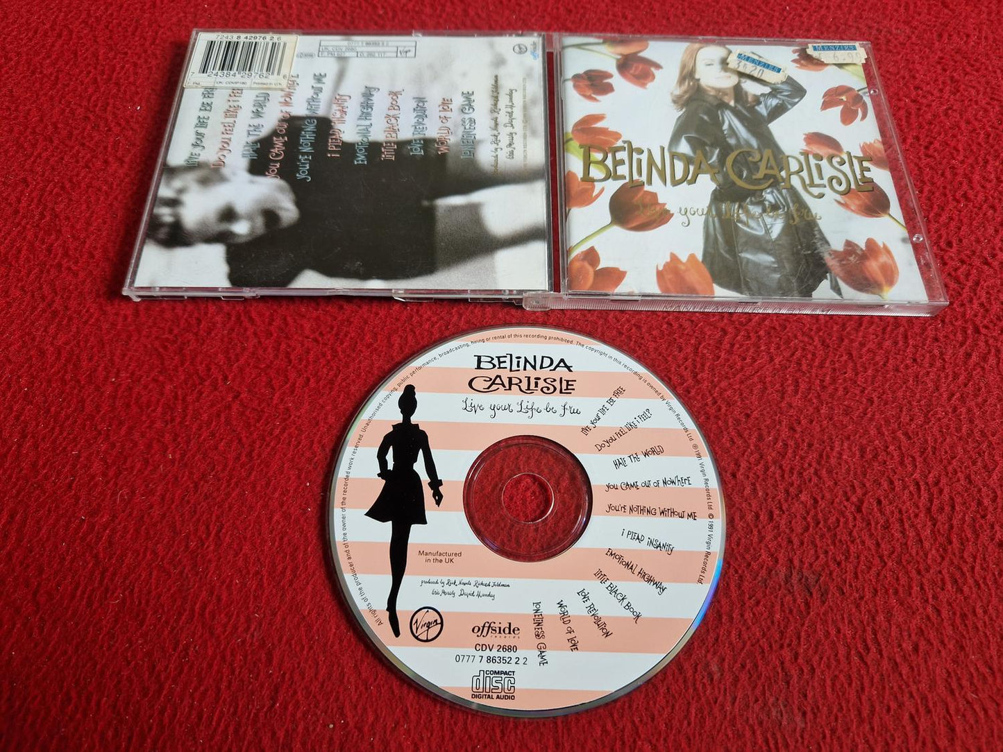 BELINDA CARLISLE LIVE YOUR LIFE BE FREE CD