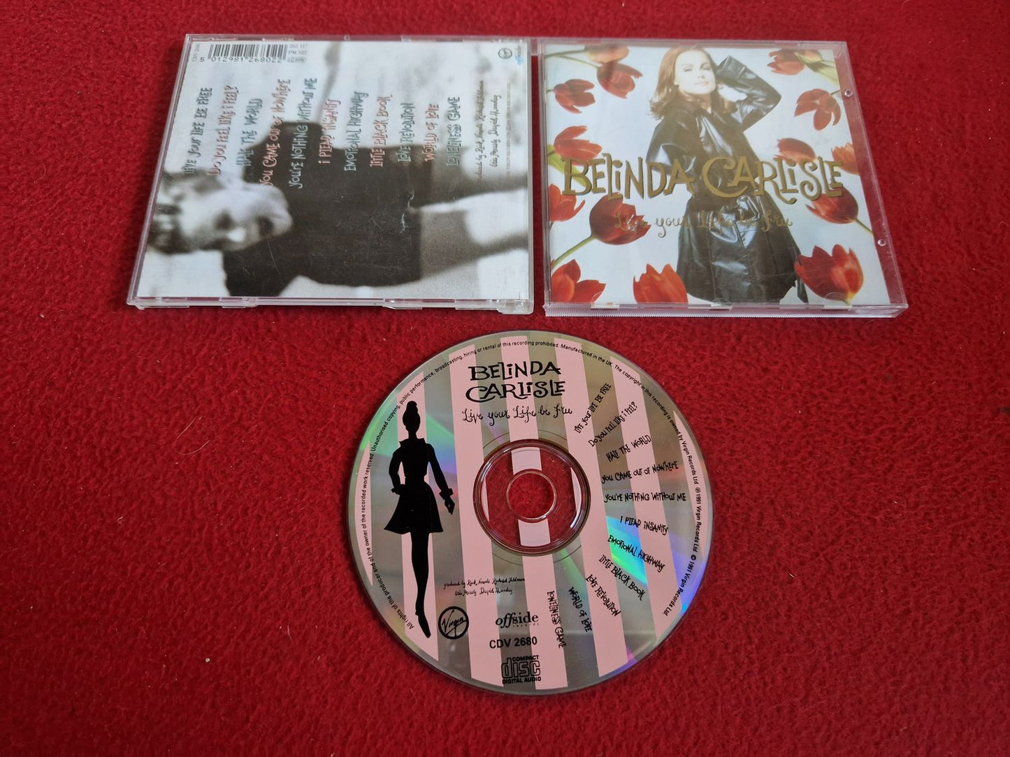 BELINDA CARLISLE LIVE YOUR LIFE BE FREE CD