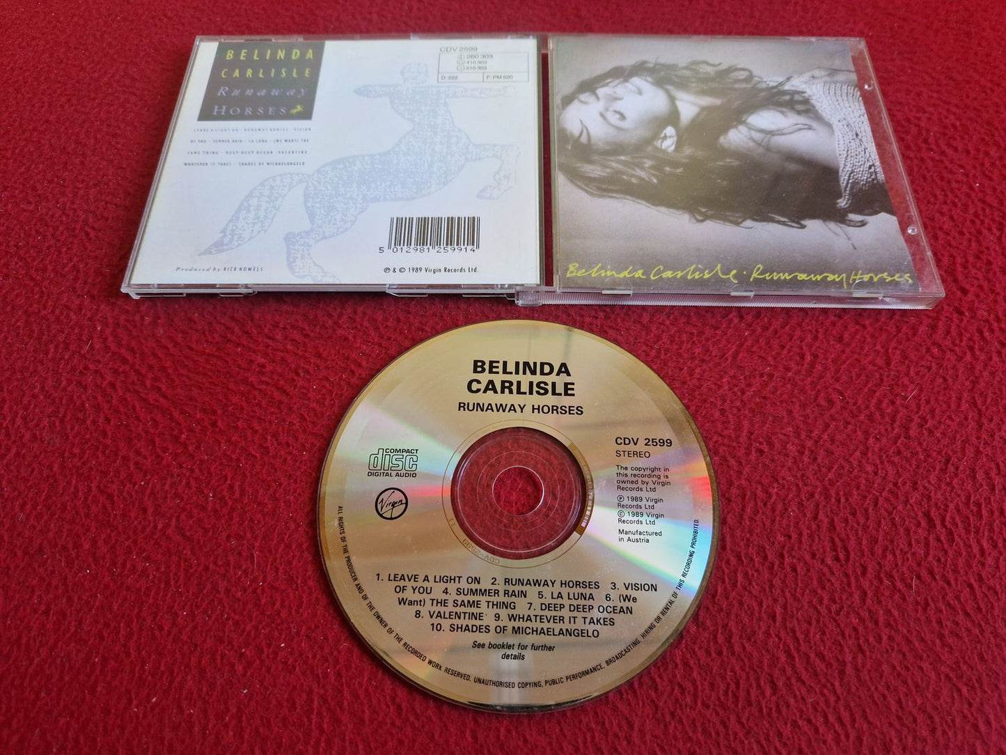 BELINDA CARLISLE RUNAWAY HORSES CD