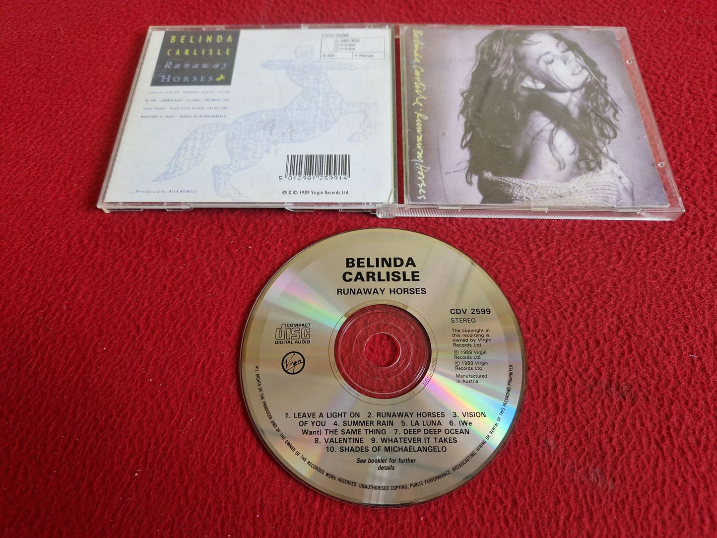 BELINDA CARLISLE RUNAWAY HORSES CD