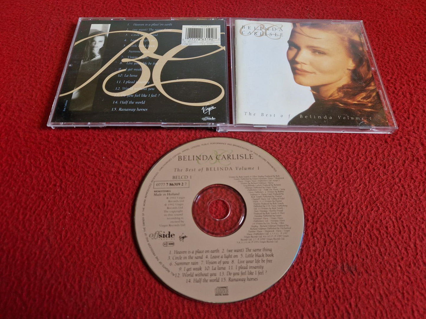 BELINDA CARLISLE THE BEST OF VOLUME 1 CD