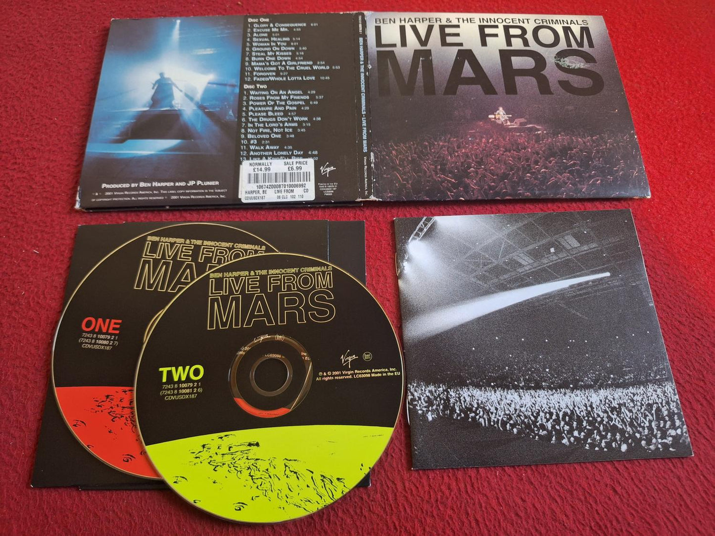 BEN HARPER & THE INNOCENT CRIMINALS LIVE FROM MARS CD