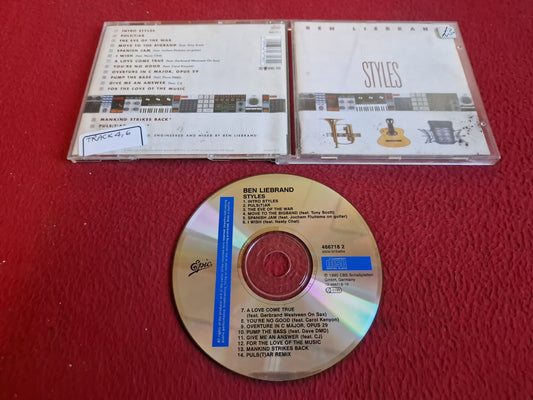 BEN LIEBRAND STYLES CD