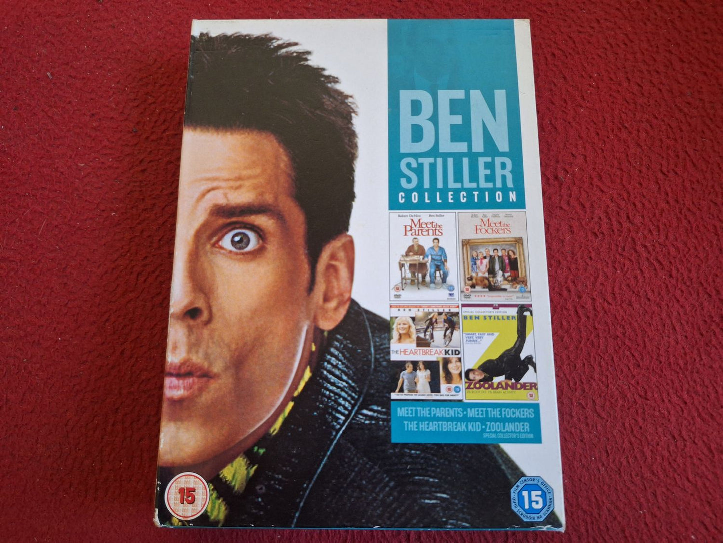 BEN STILLER - MEET THE PARENTS/MEET THE FOCKERS/HEARTBREAK KID/ZOOLANDER BOX DVD