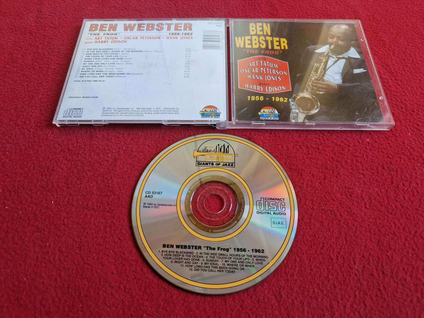 BEN WEBSTER THE FROG 1956 - 1962 CD