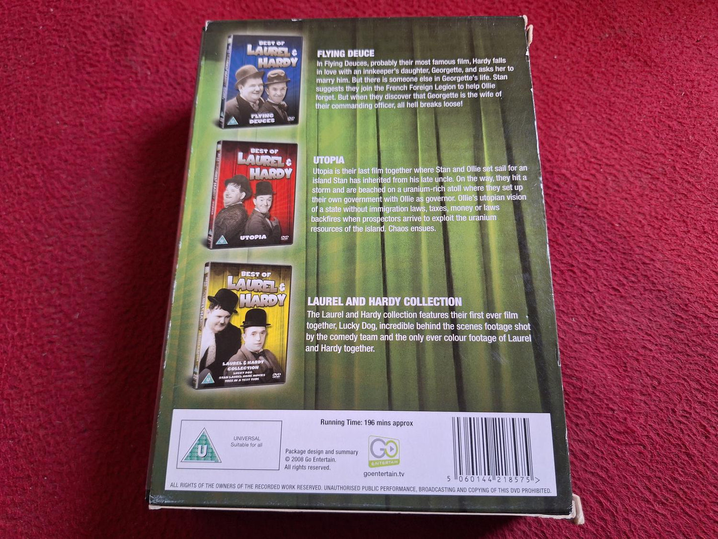 BEST OF LAUREL & HARDY - FLYING DEUCE / UTOPIA / COLLECTION BOX DVD