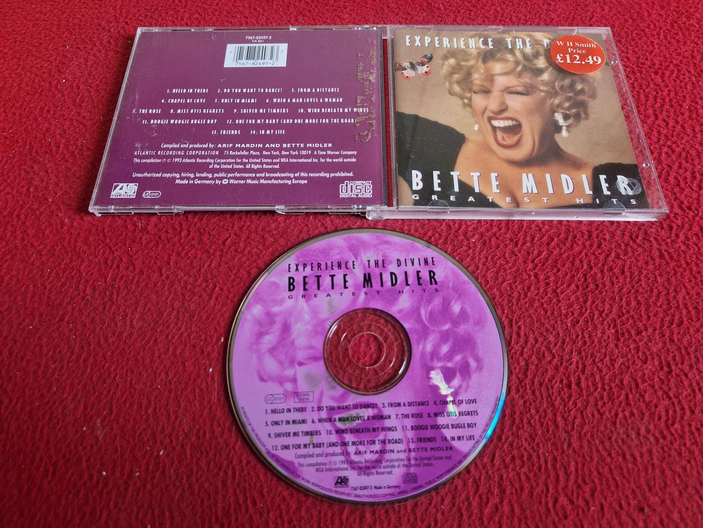 BETTE MIDLER EXPERIENCE THE DIVINE GREATEST HITS CD