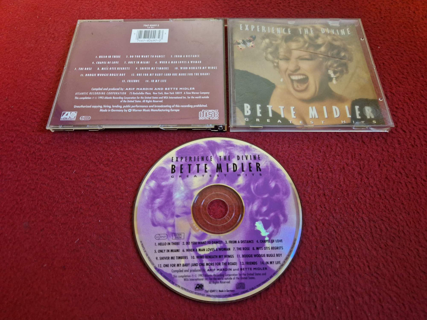 BETTE MIDLER EXPERIENCE THE DIVINE GREATEST HITS CD