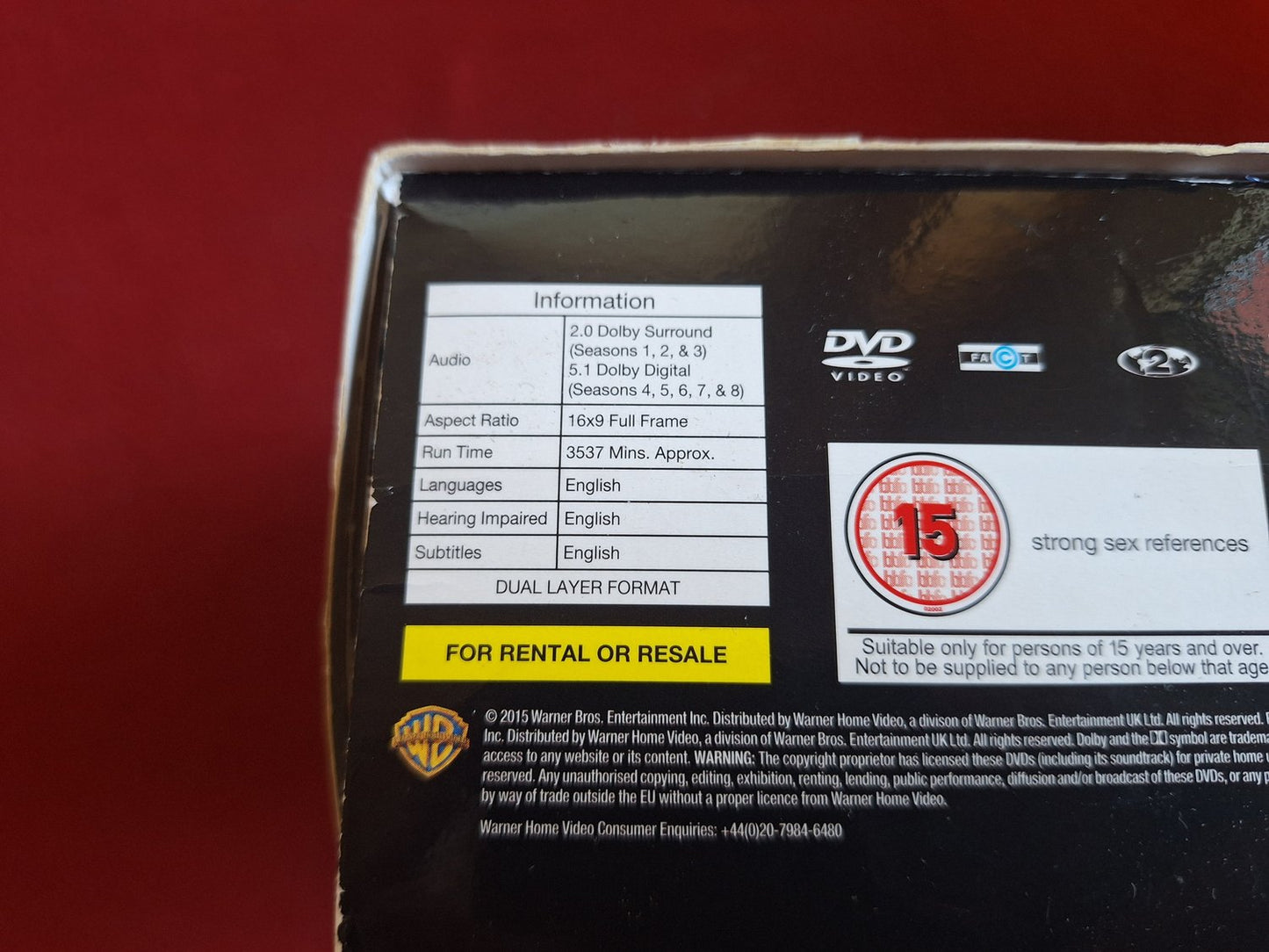 BIG BANG THEORY SEASON 1 - 8 BOX DVD