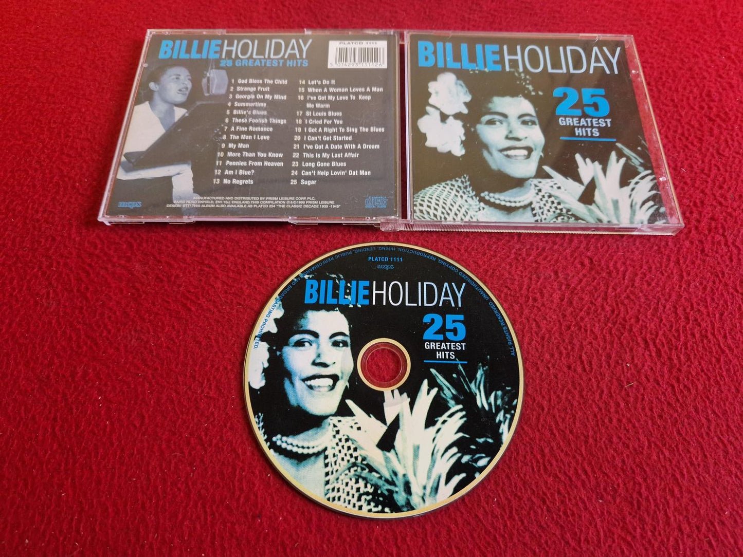 BILLIE HOLIDAY 25 GREATEST HITS CD