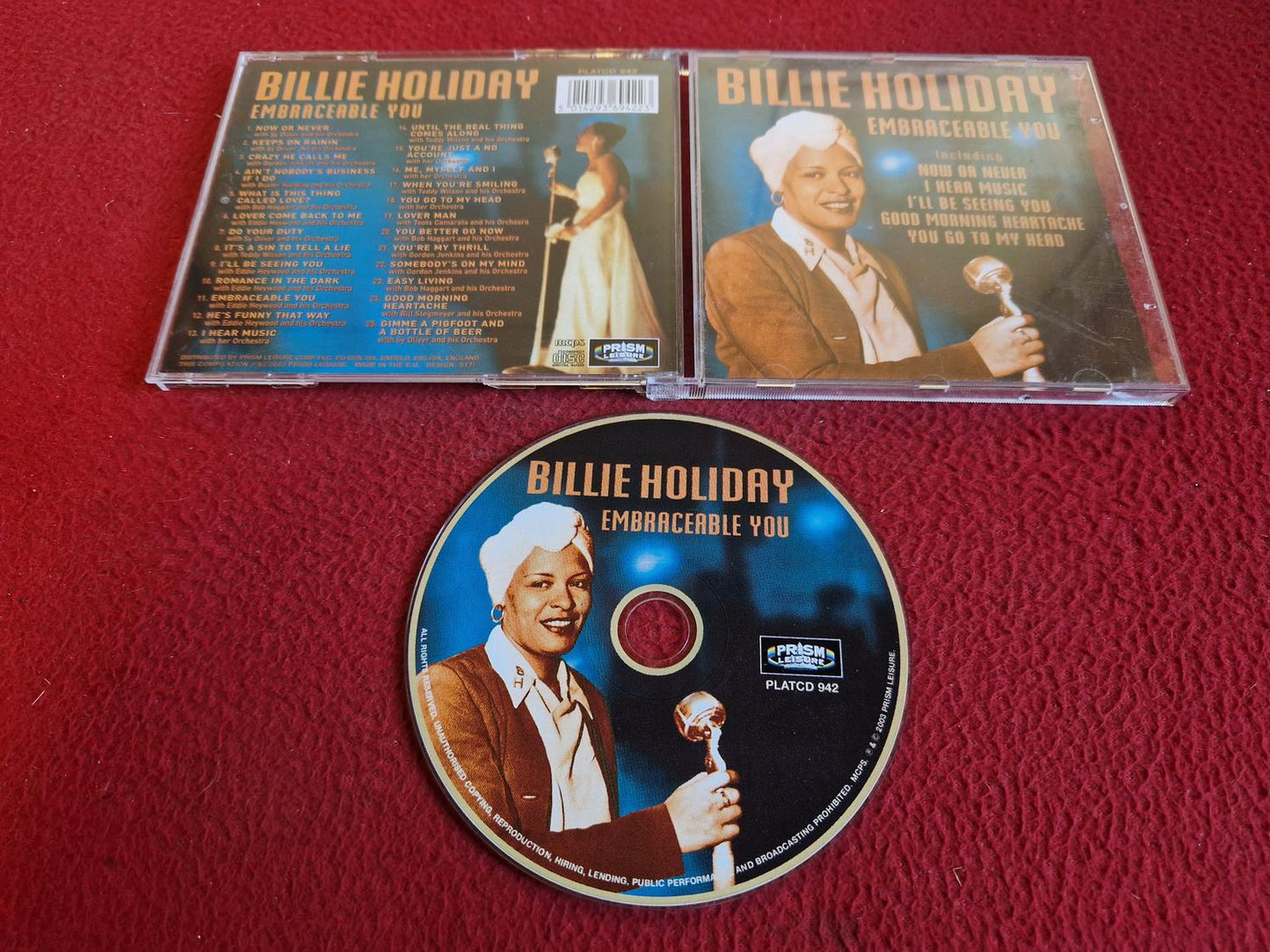 BILLIE HOLIDAY EMBRACEABLE YOU CD