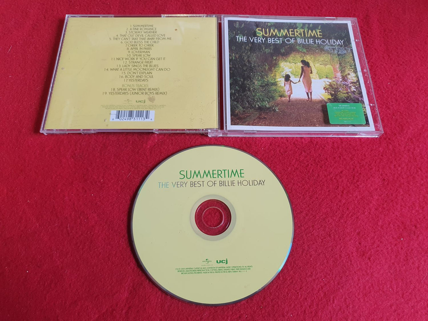 BILLIE HOLIDAY SUMMERTIME THE VERY BEST OF till CD