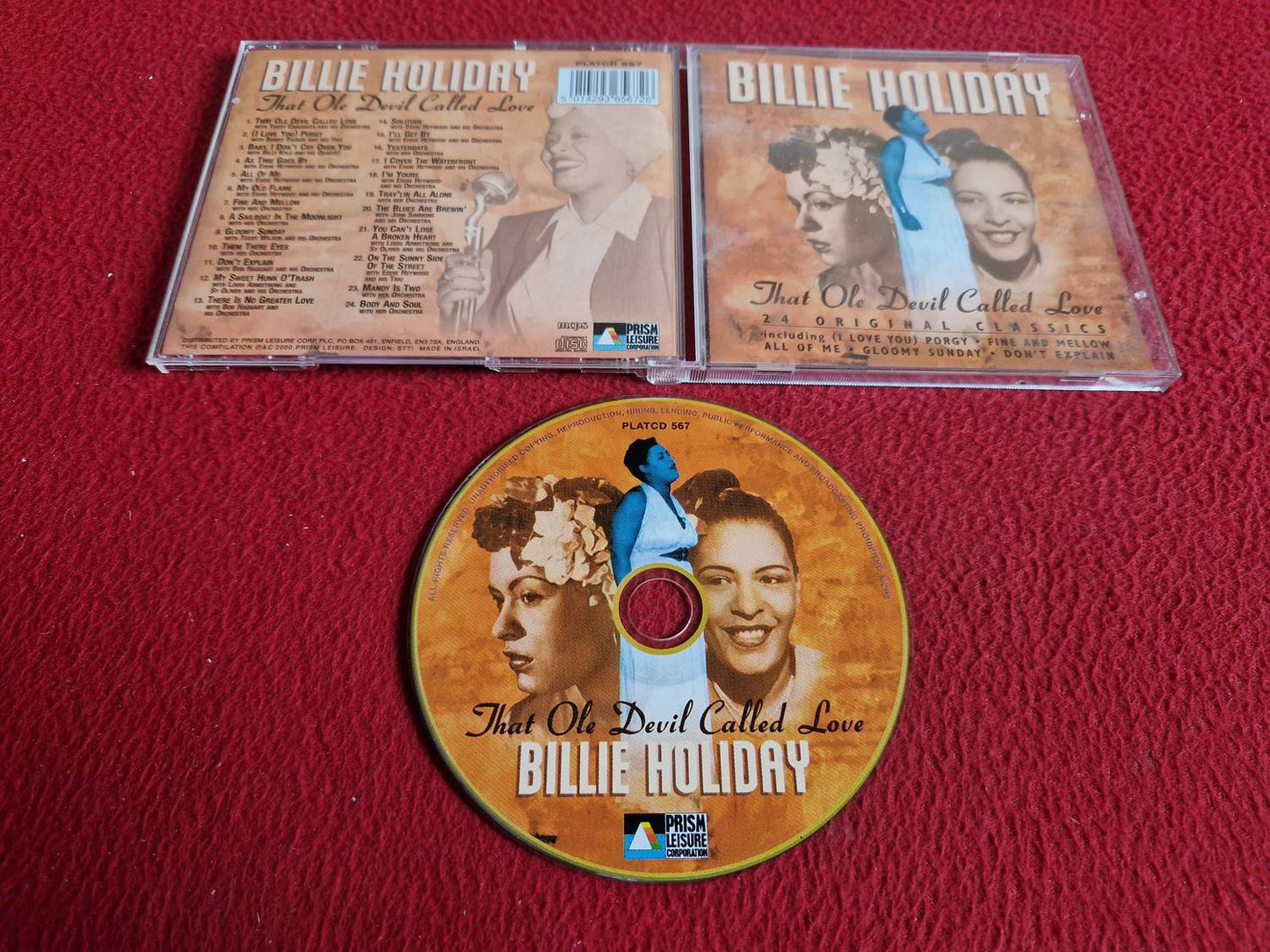 BILLIE HOLIDAY TAT OLE DEVIL CALLED LOVE CD