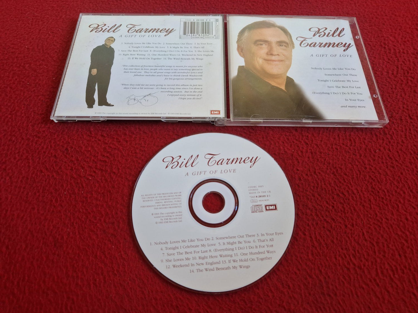 BILL TARMEY A GIFT OF LOVE CD