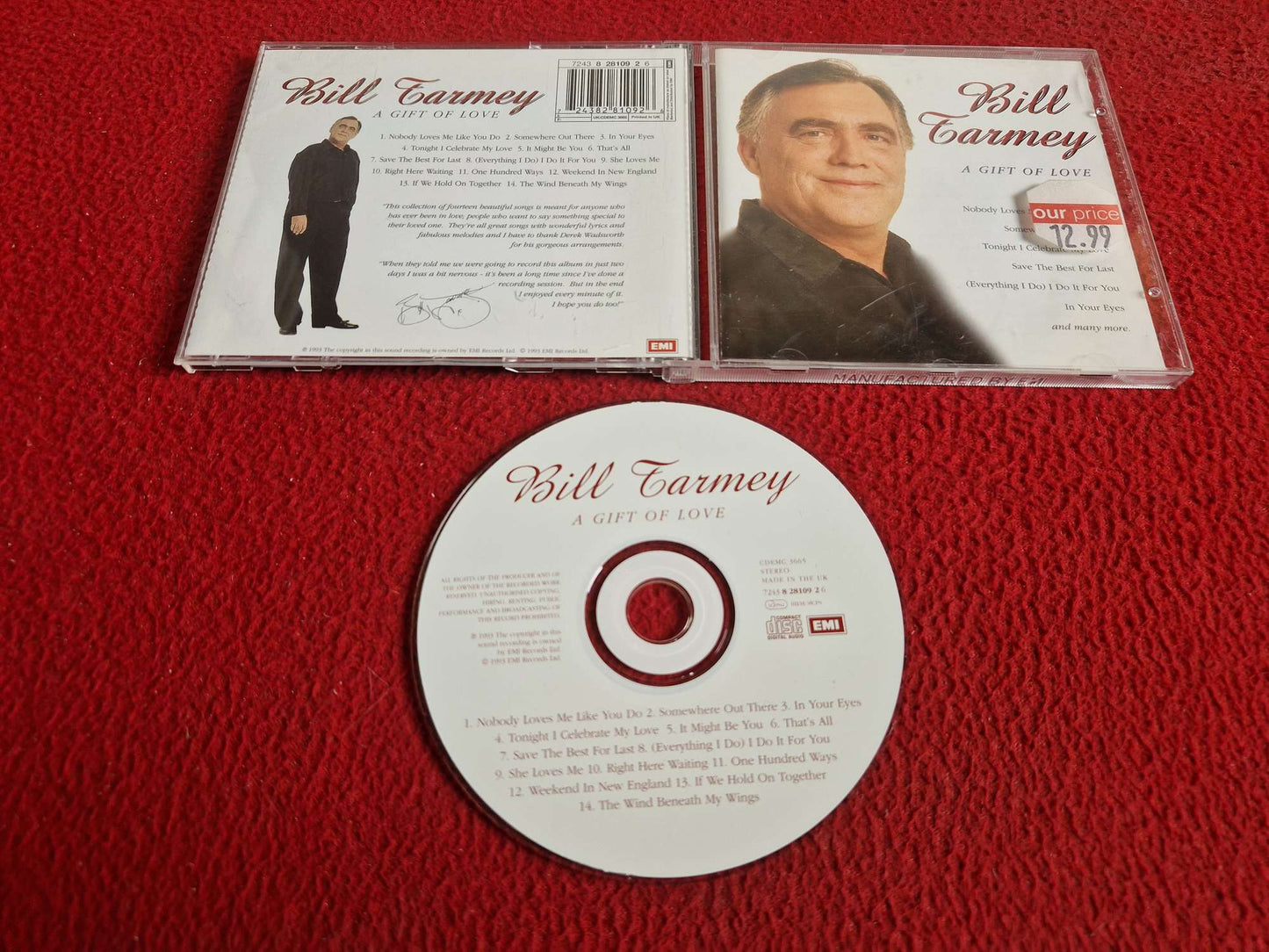 BILL TARMEY A GIFT OF LOVE CD