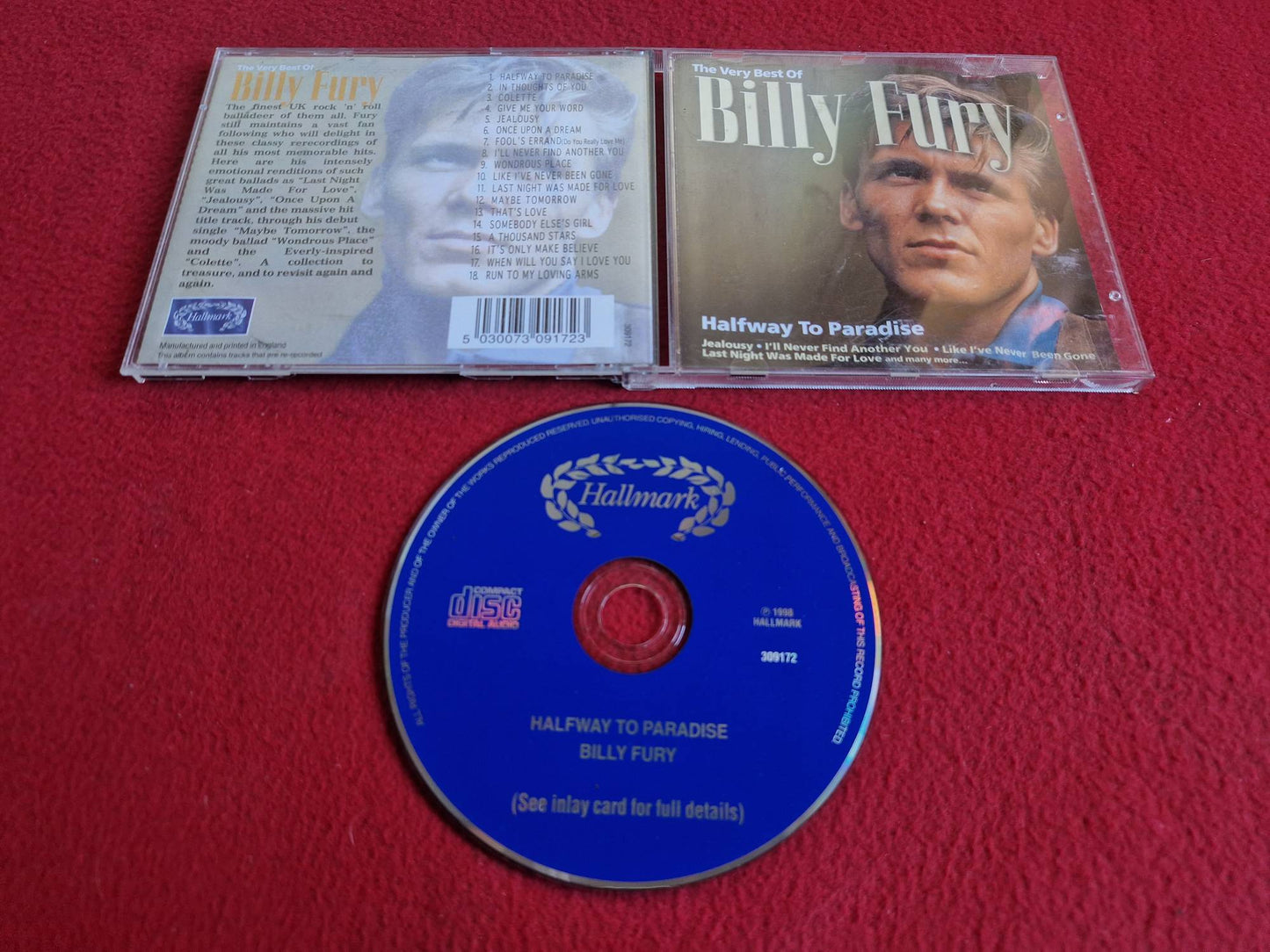 BILLY FURY HALFWAY TO PARADISE CD