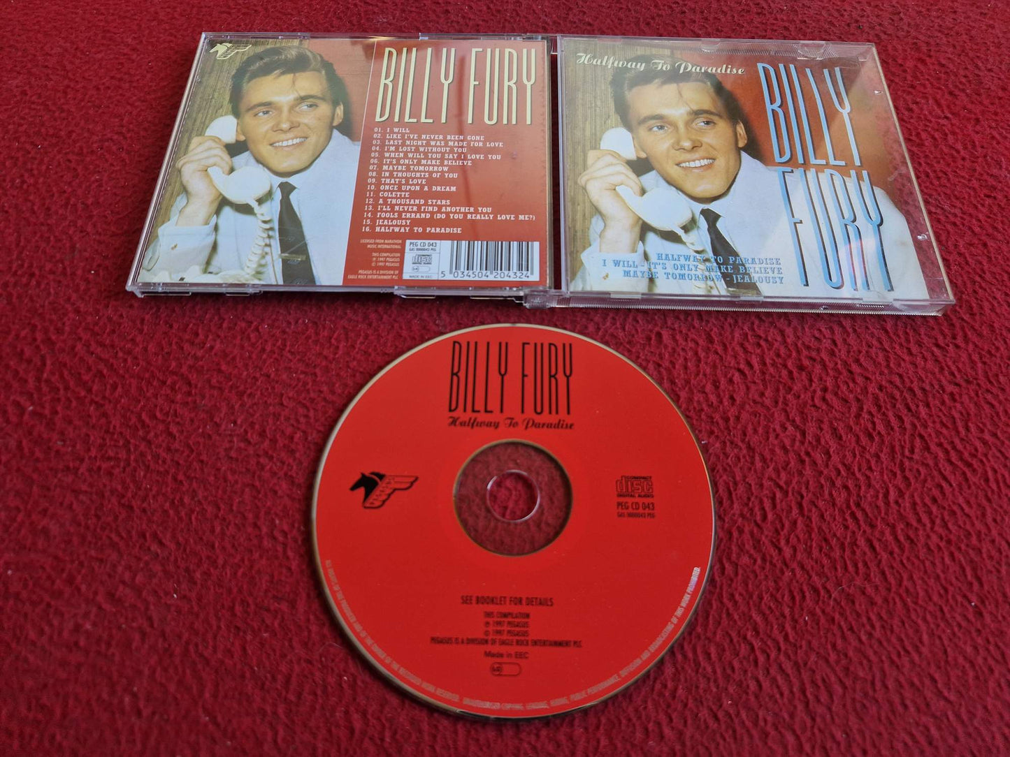 BILLY FURY HALFWAY TO PARADISE CD