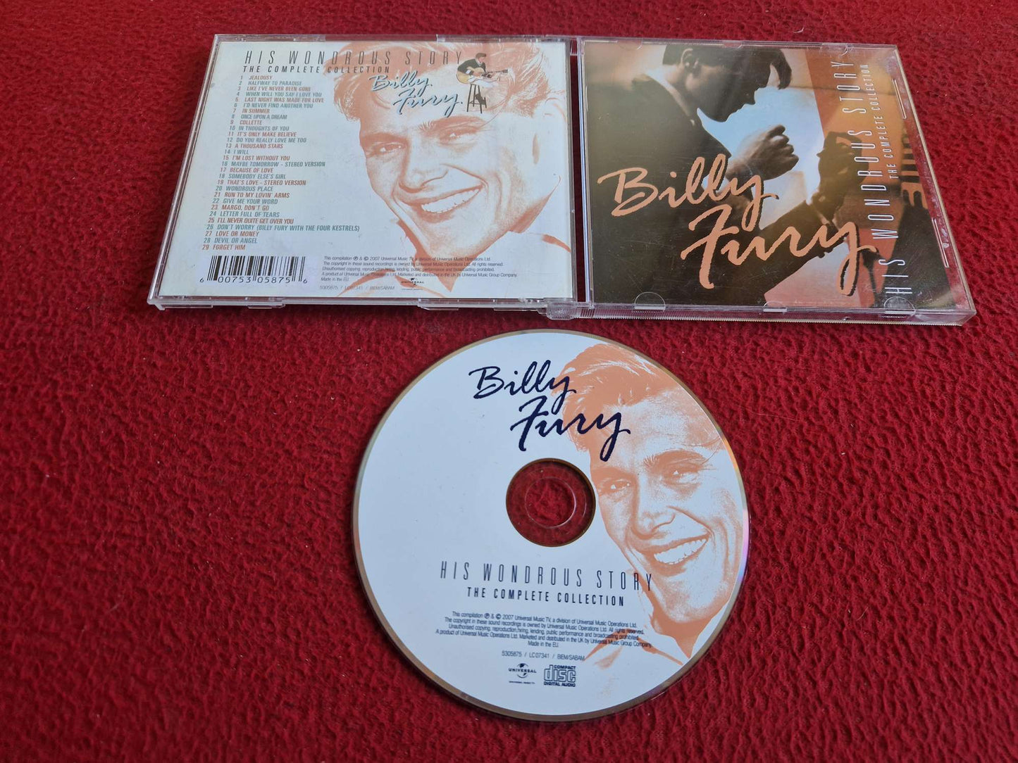 BILLY FURY HIS WONDROUS STORY THE COMPLETE COLLECTION CD