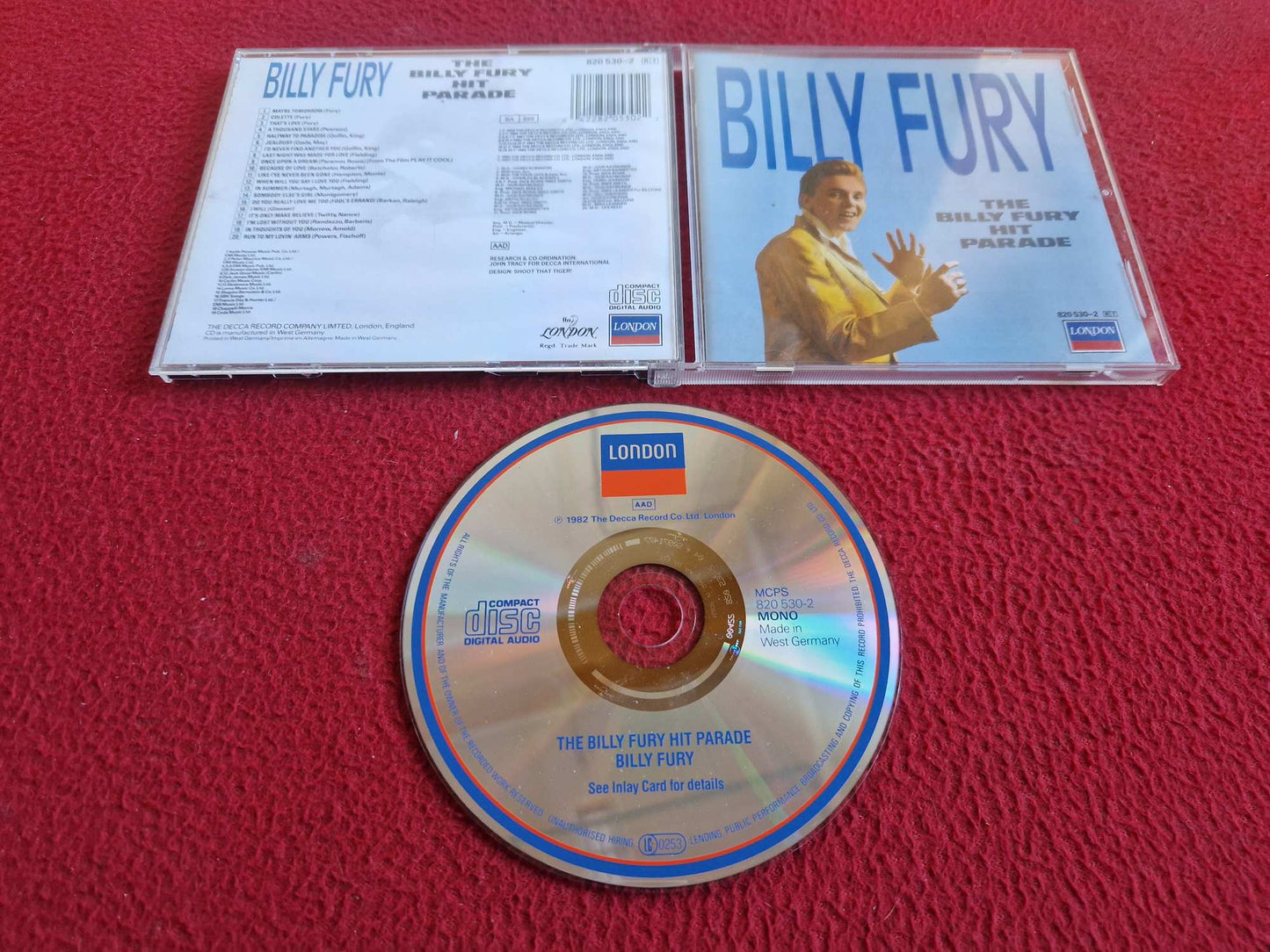 BILLY FURY HIT PARADE CD