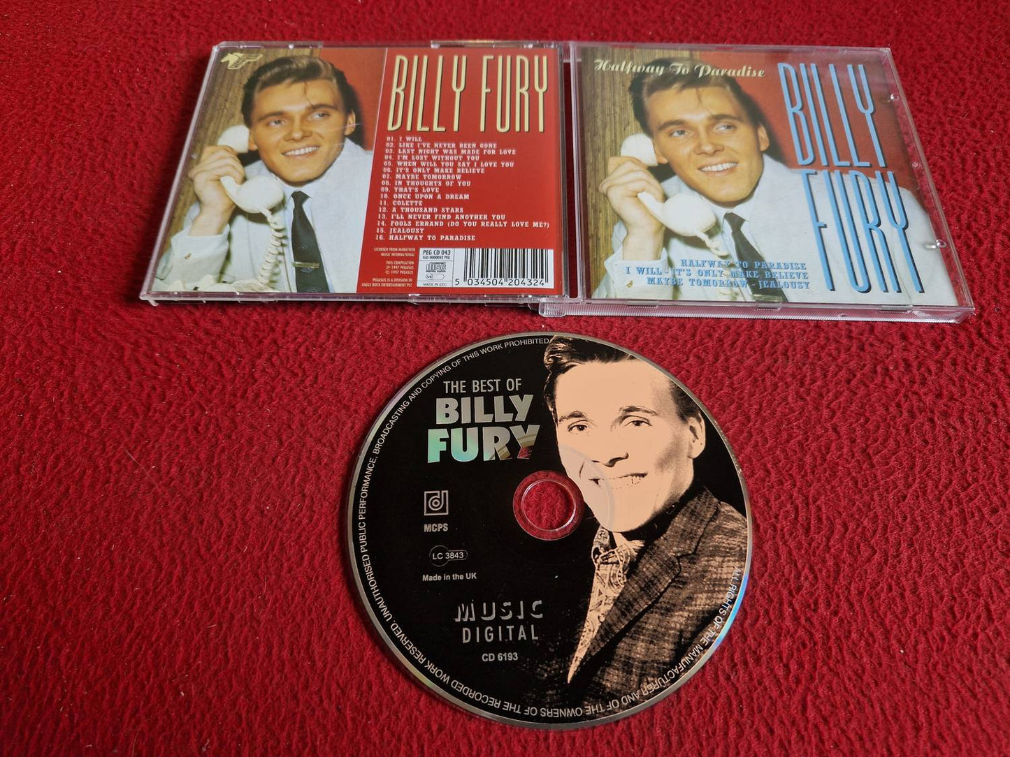 BILLY FURY THE BEST OF CD