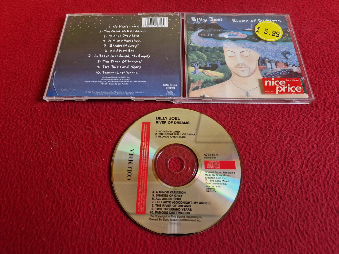 BILLY JOEL RIVER OF DREAMS CD