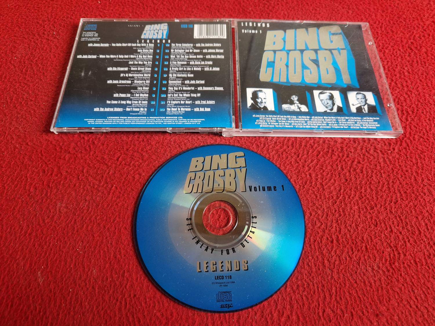 BING CROSBY [LEGENDS VOLUME 1] CD
