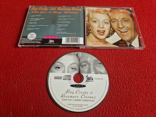 BING CROSBY & ROSEMARY CLOONEY WISH YOU A MERRY CHRISTMAS CD
