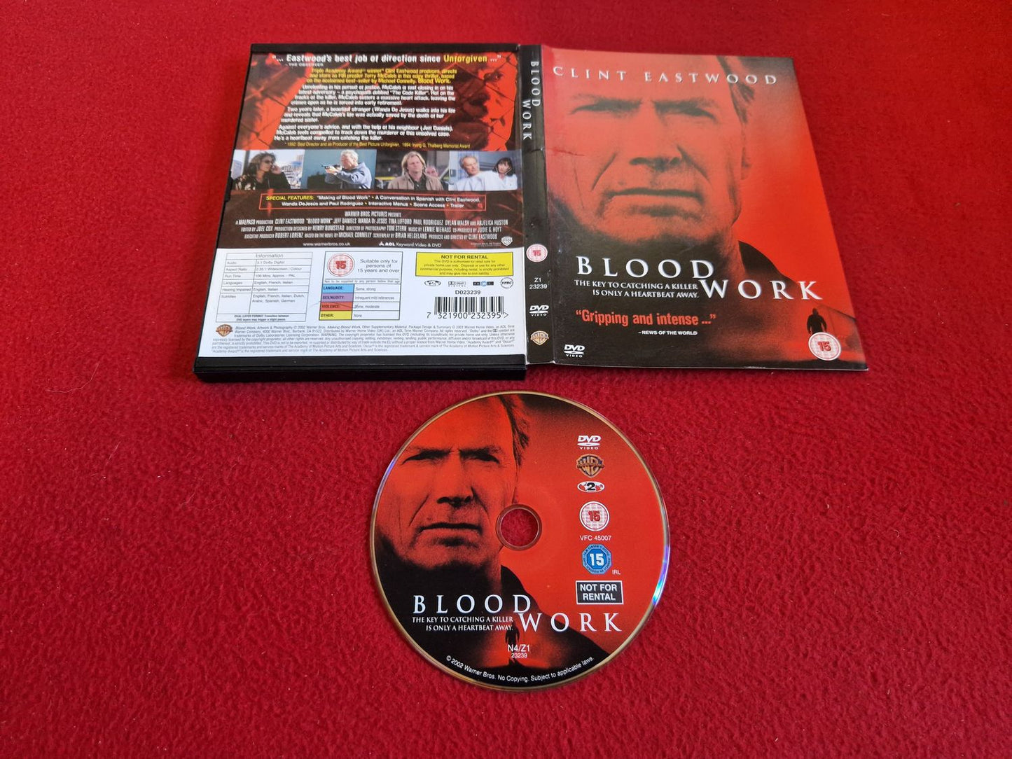 BLOOD WORK DVD