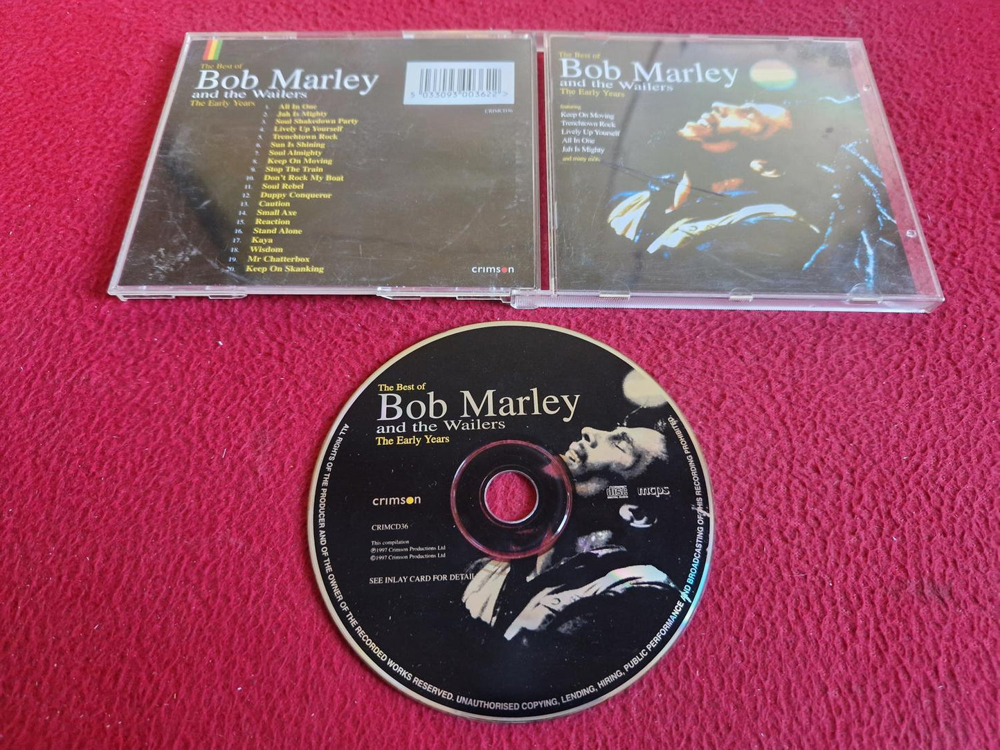 BOB MARLEY AND THE WAILERS THE EARLY YEARS THE BEST OF CD