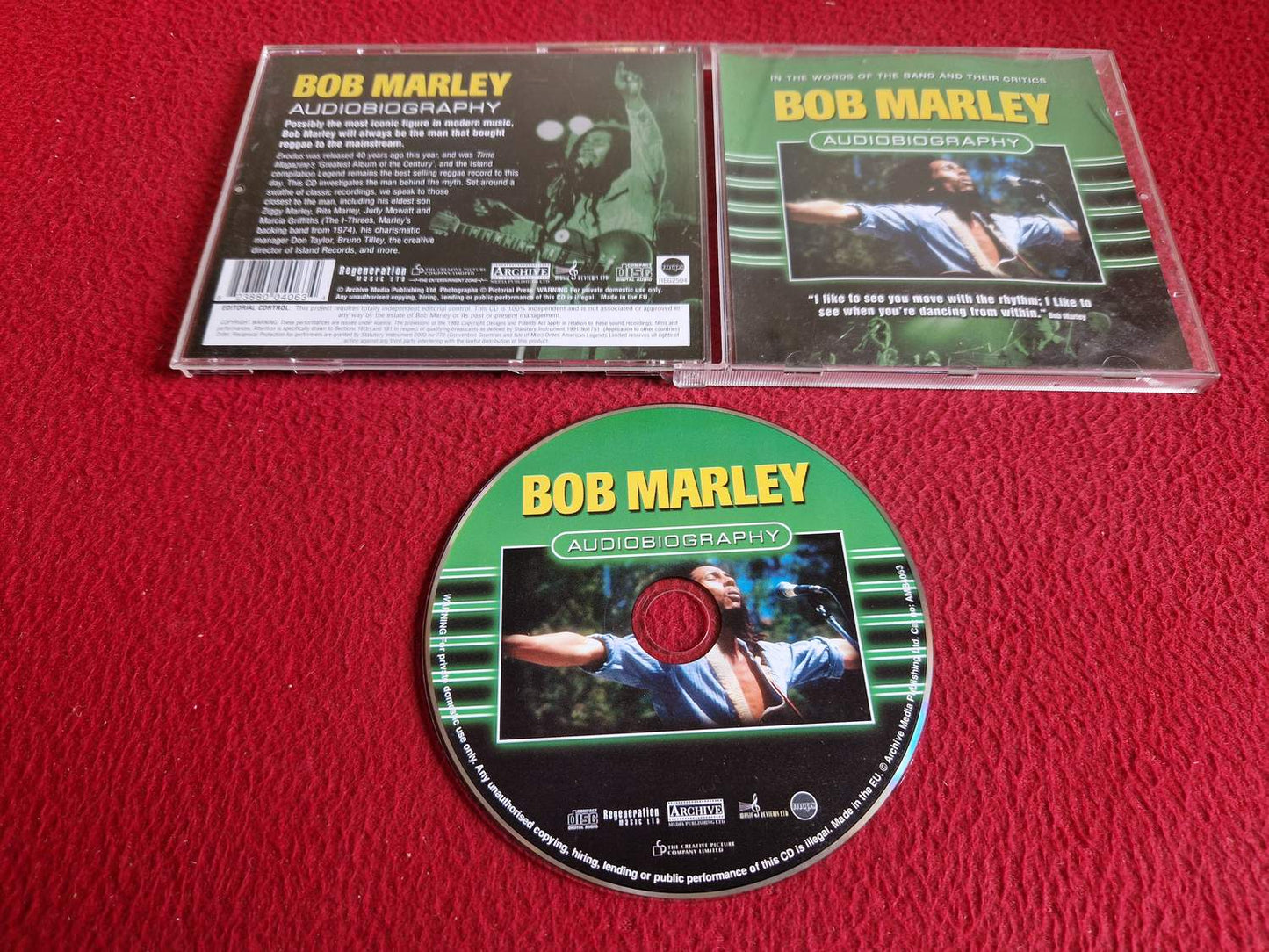 BOB MARLEY AUDIOBIOGRAPHY [TALCD - EJ MUSIK] CD