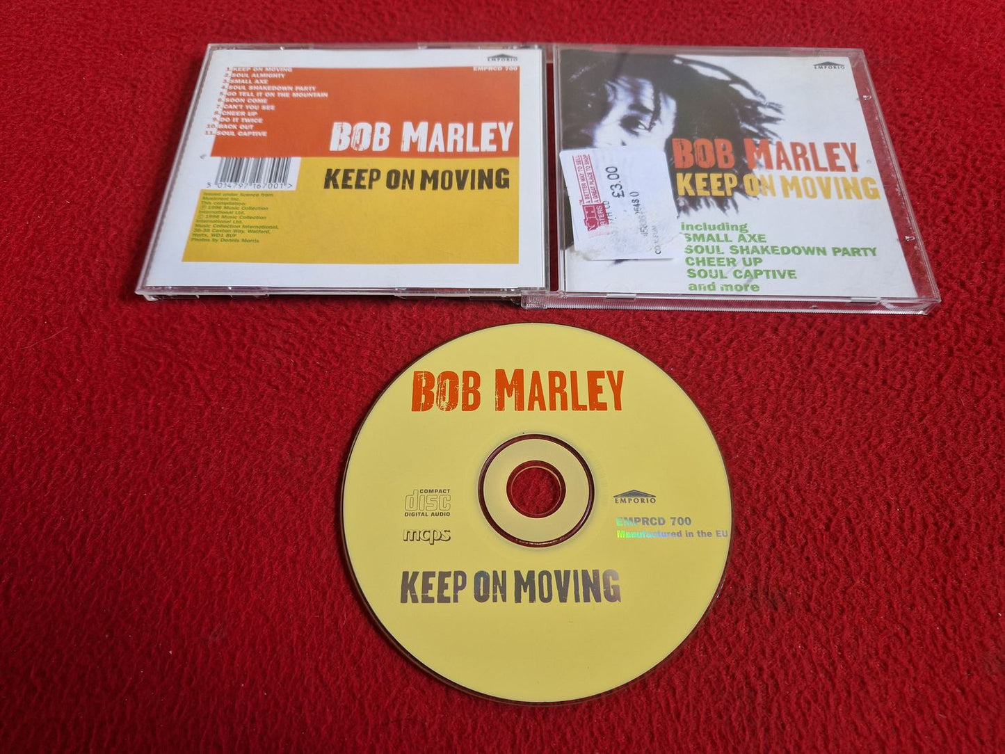 BOB MARLEY KEEP ON MOVING CD