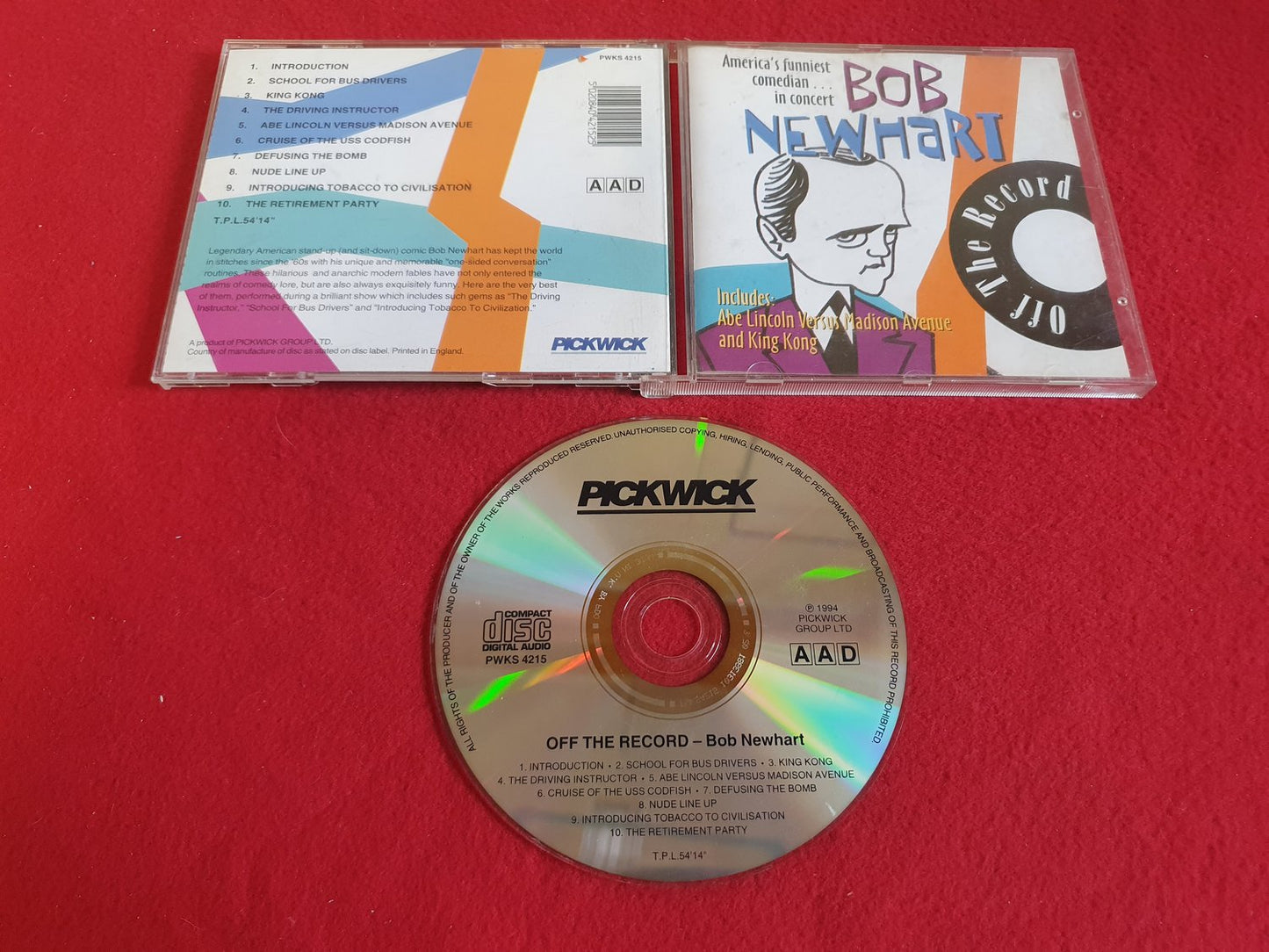 BOB NEWHART OFF THE RECORD till CD