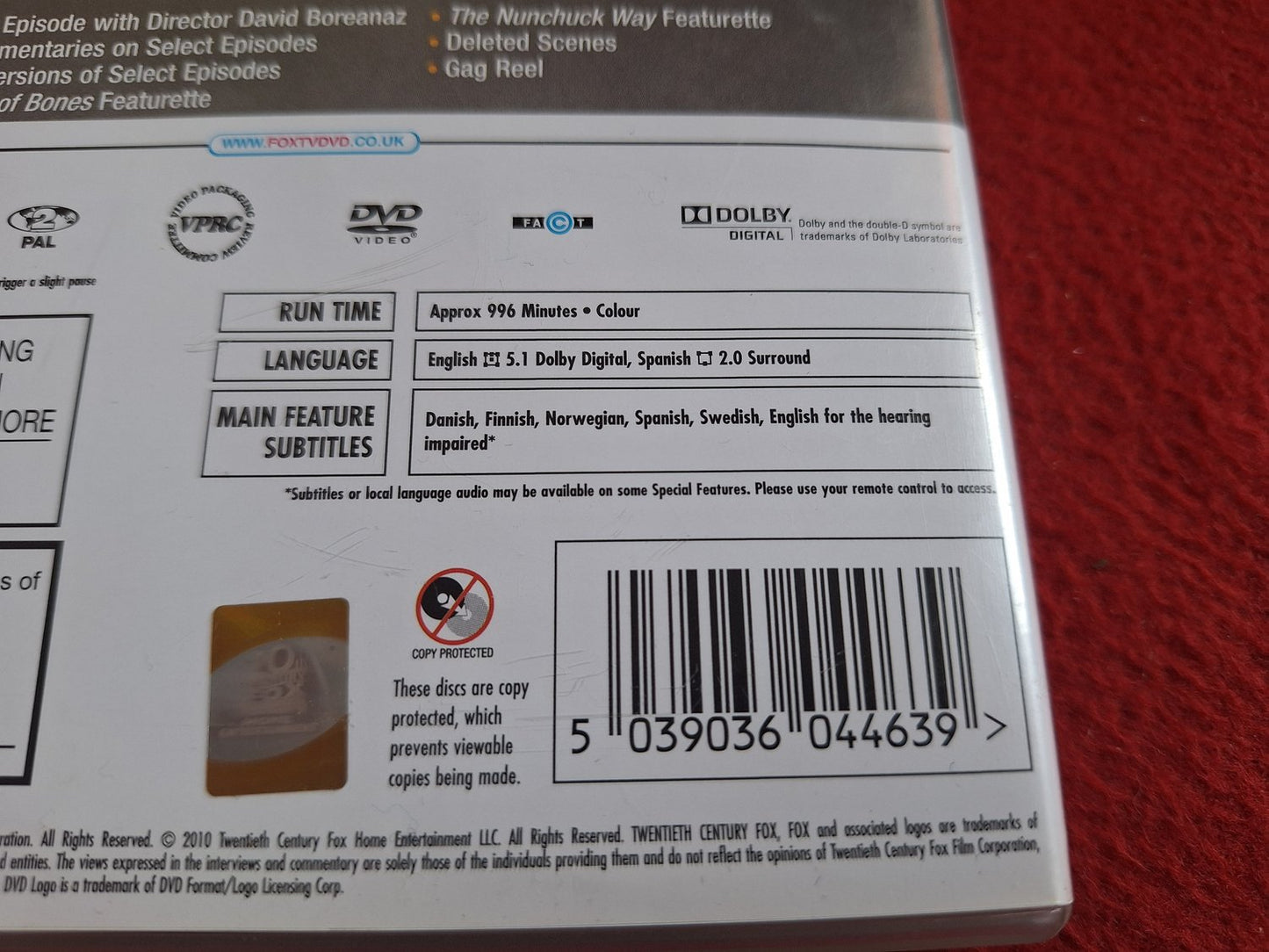 BONES SEASON 5 BOX DVD