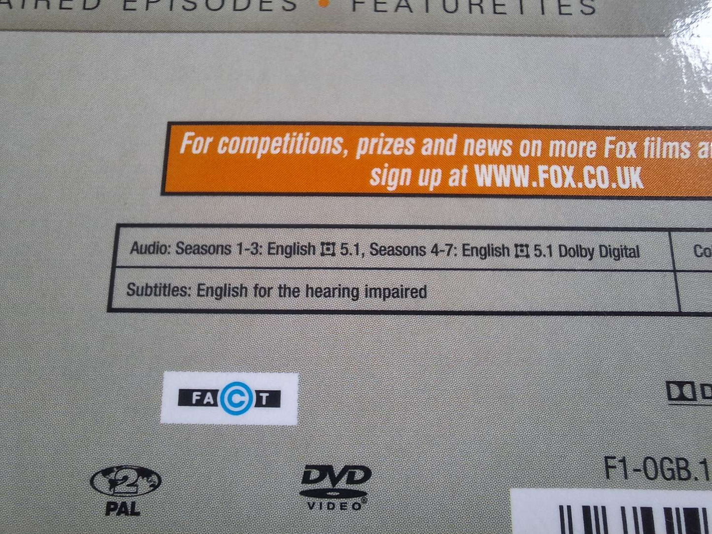 BONES SEASONS 1 - 7 BOX DVD