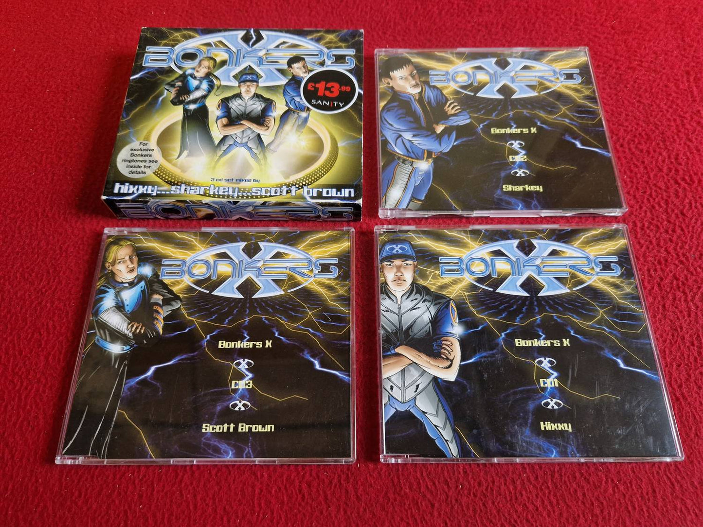 BONKERS X HIXXY SHARKEY SCOTT BROWN CD BOX