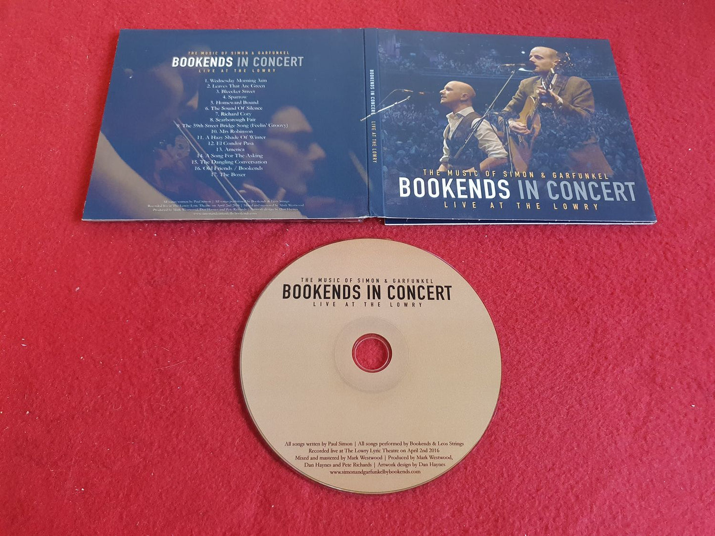 BOOKENDS IN CONCERT LIVE AT THE LOWRY till CD