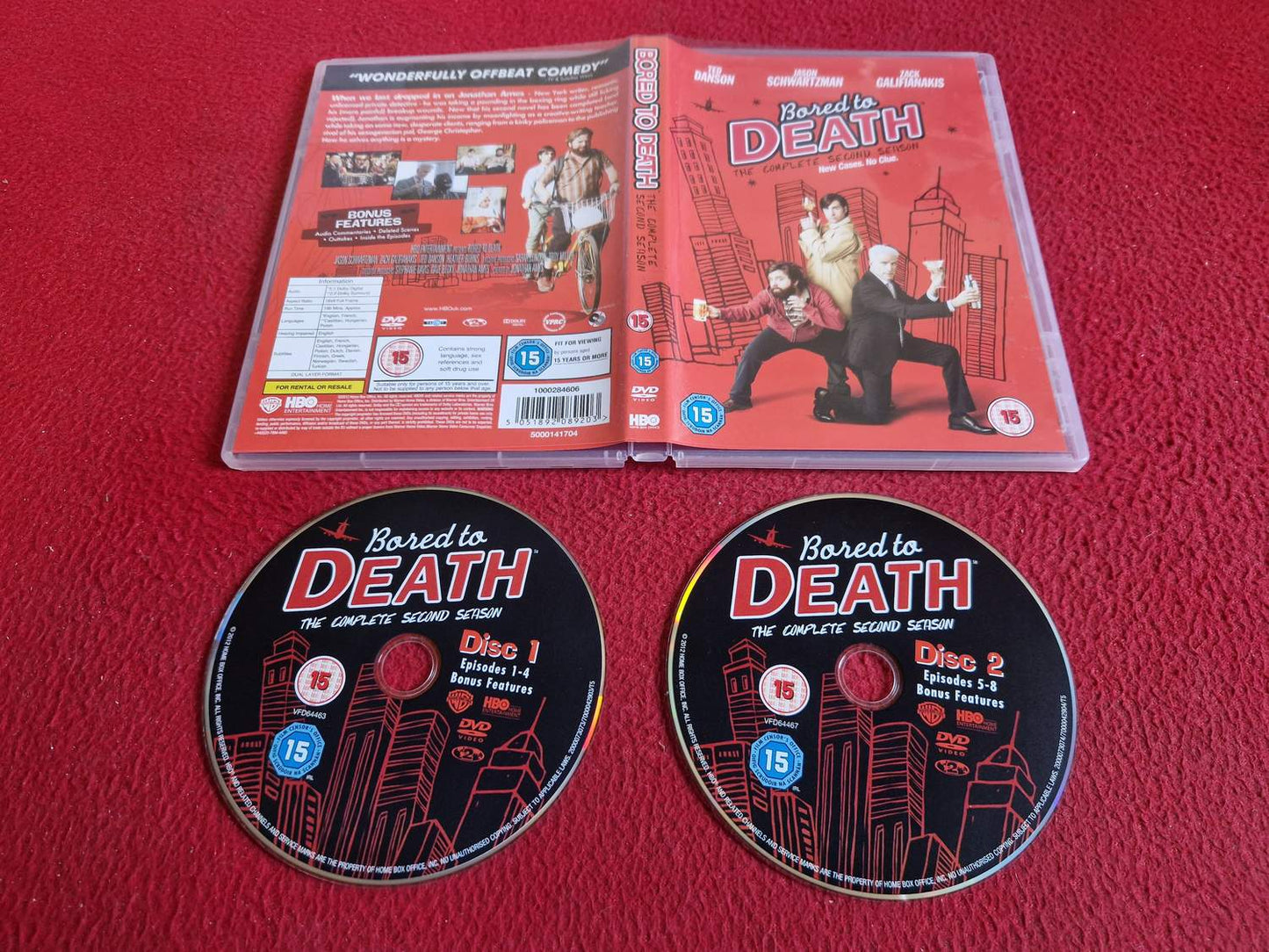 BORED TO DEATH SEASON 2 [ SVENSK TEXT ] DVD
