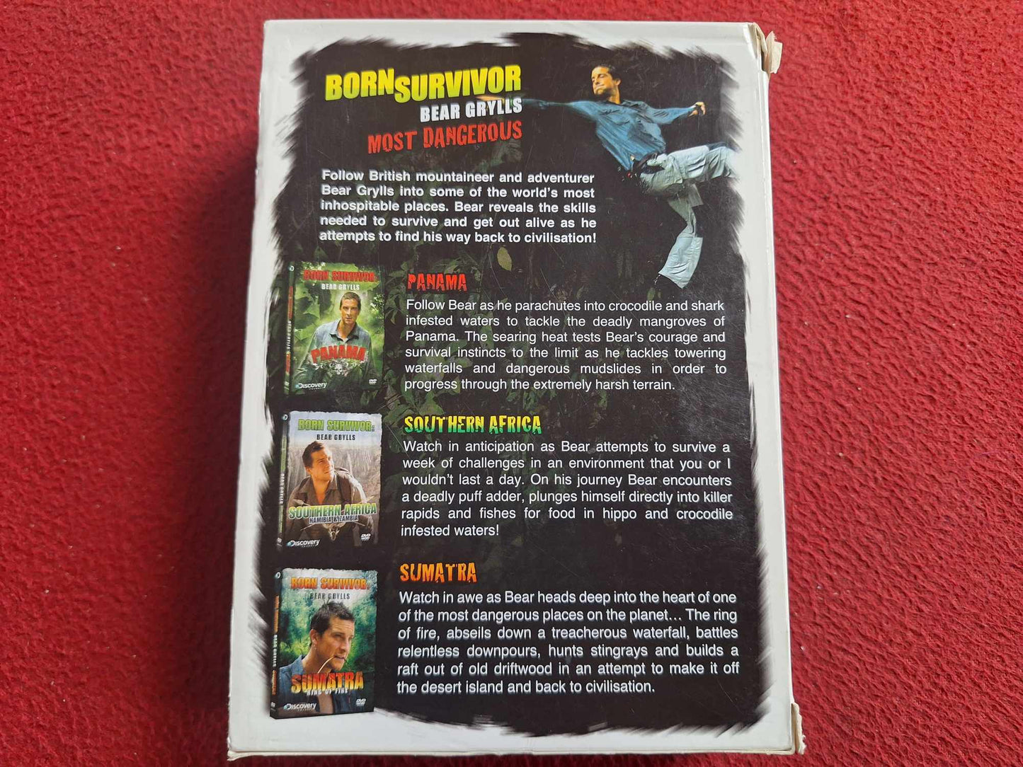BORN SURVIVOR BEAR GRYLLS MOST DANGEROUS BOX DVD