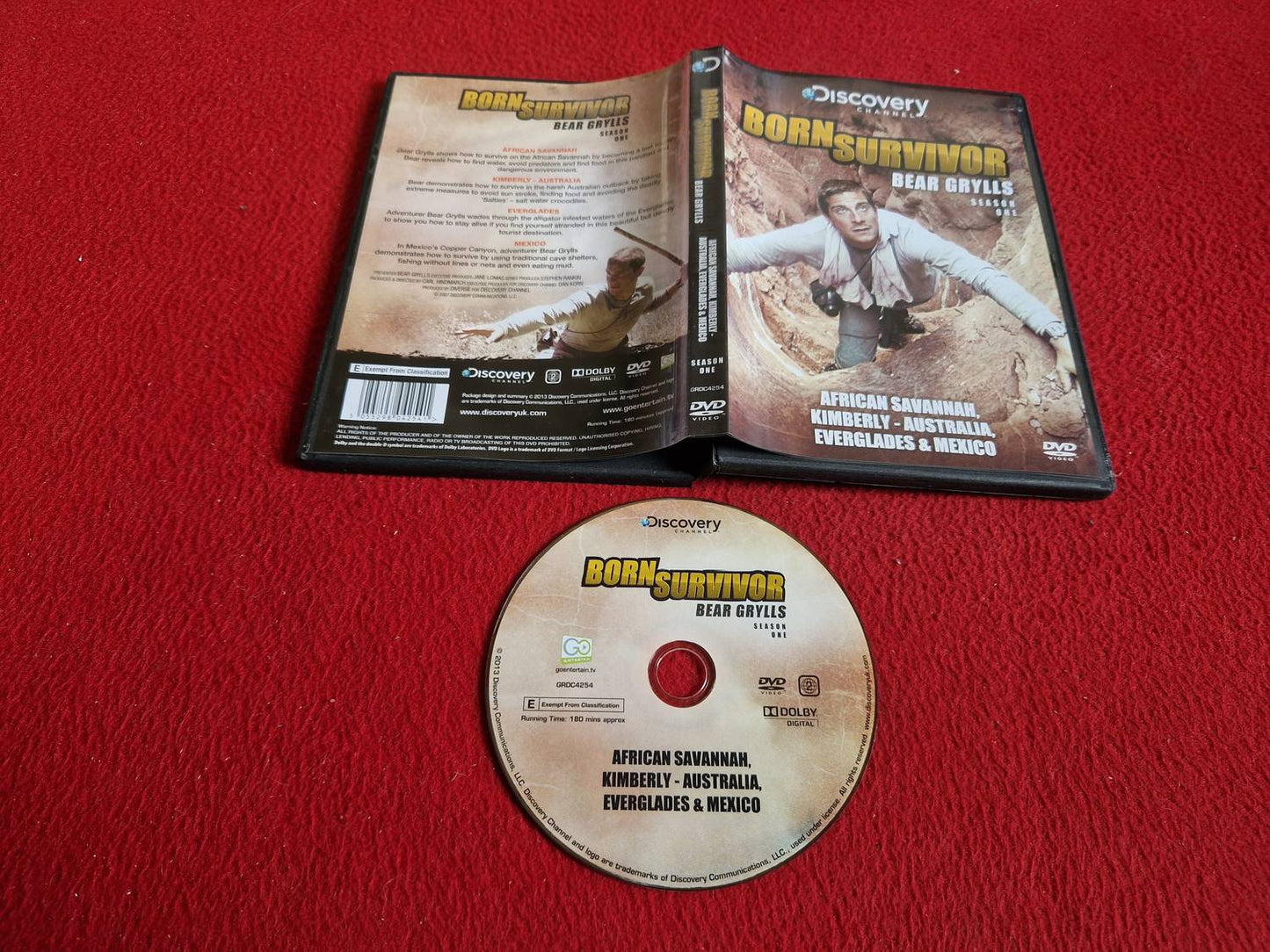 BORN SURVIVOR BEAR GRYLLS SEASON 1 - AFRICAN SAVANNAH mfl DVD