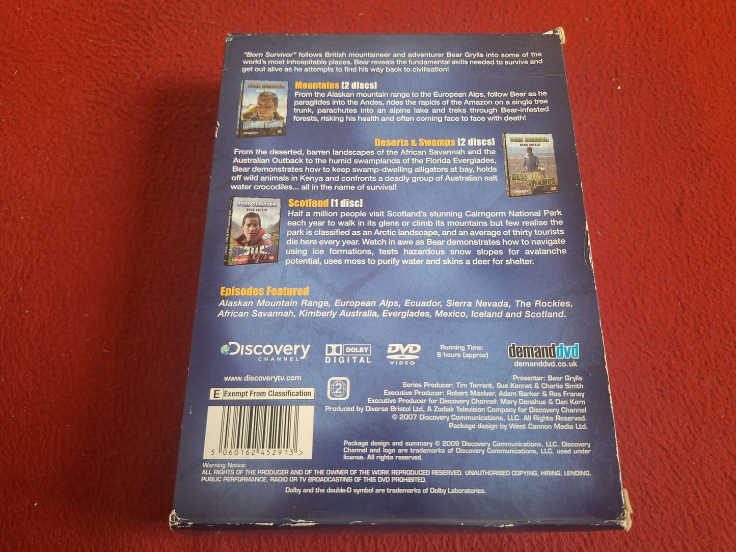 BORN SURVIVOR BEAR GRYLLS SEASON 1 BOX DVD