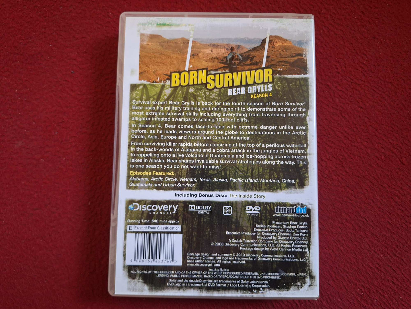 BORN SURVIVOR BEAR GRYLLS SEASON 4 BOX DVD