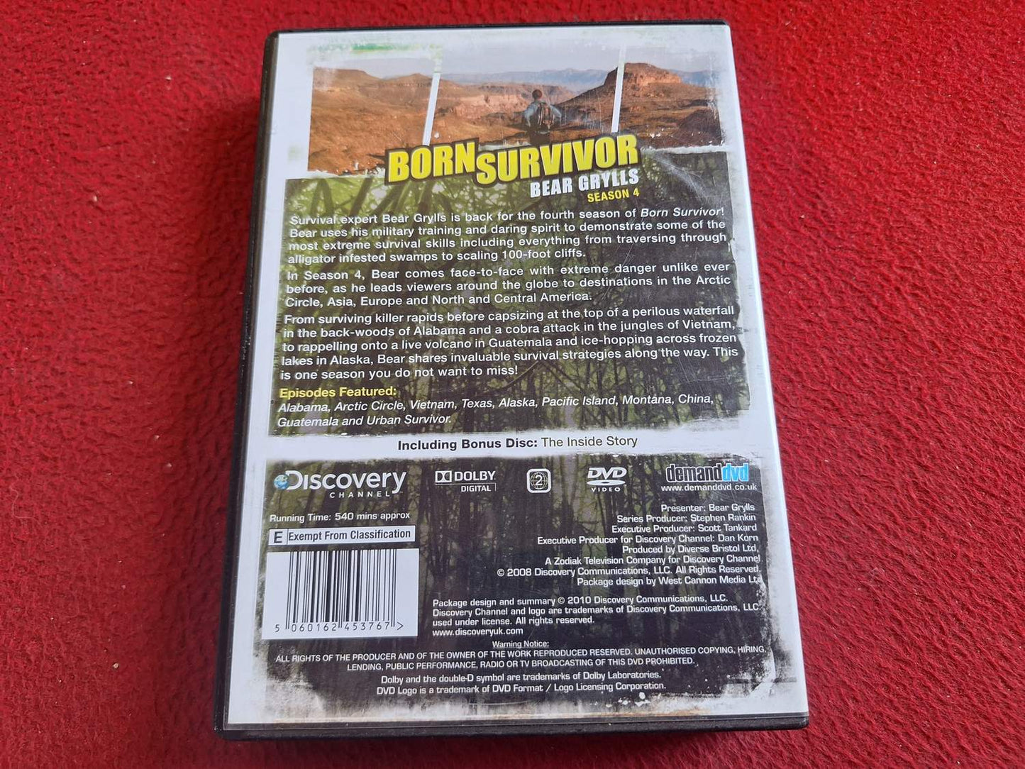 BORN SURVIVOR BEAR GRYLLS SEASON 4 BOX DVD