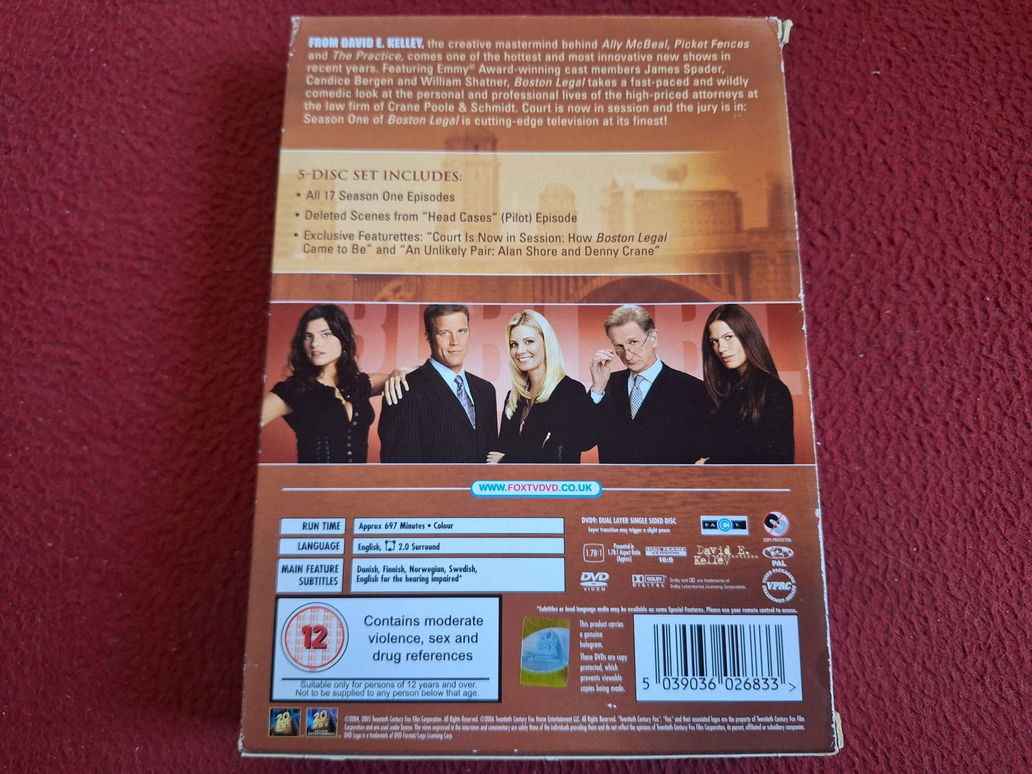 BOSTON LEGAL SEASON 1 BOX DVD