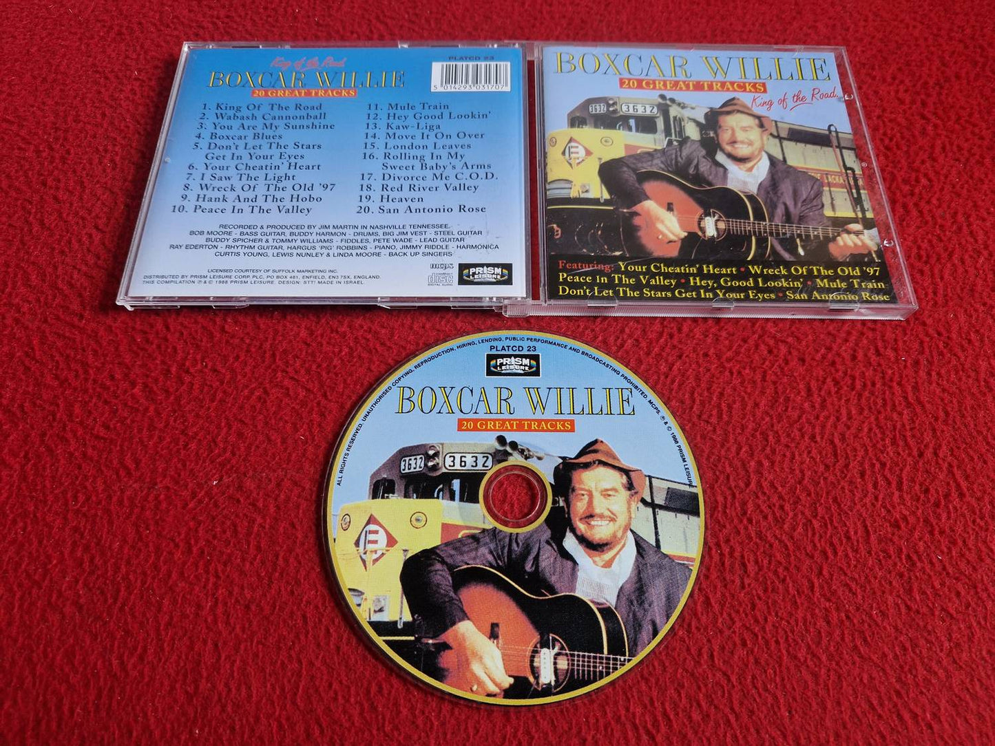 BOXCAR WILLIE KING OF THE ROAD 20 GREAT TRACKS CD