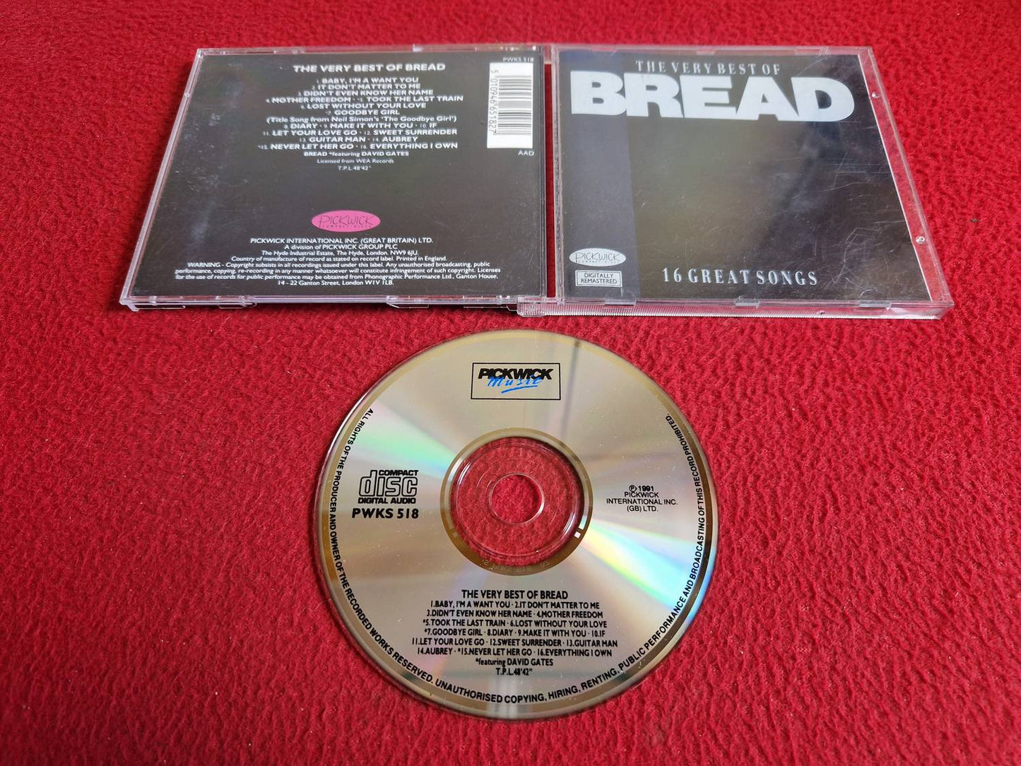 BREAD THE VERY BEST OF CD